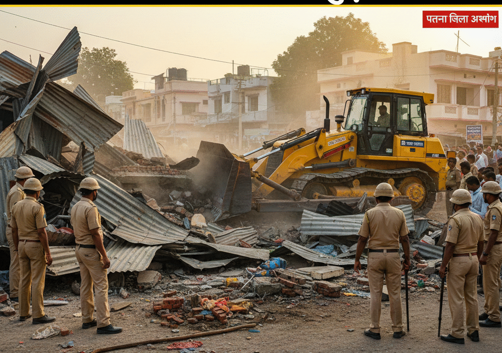 बिहार में नई सरकार के बाद एक्शन मोड: अवैध कब्जों पर चला बुलडोजर, पटना सहित कई जिलों में ताबड़तोड़ अभियान